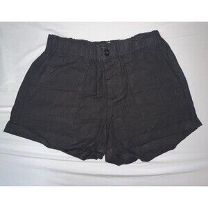 BLANK NYC Black Linen Blend Shorts Size XS